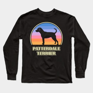 Patterdale Terrier Vintage Sunset Dog Long Sleeve T-Shirt